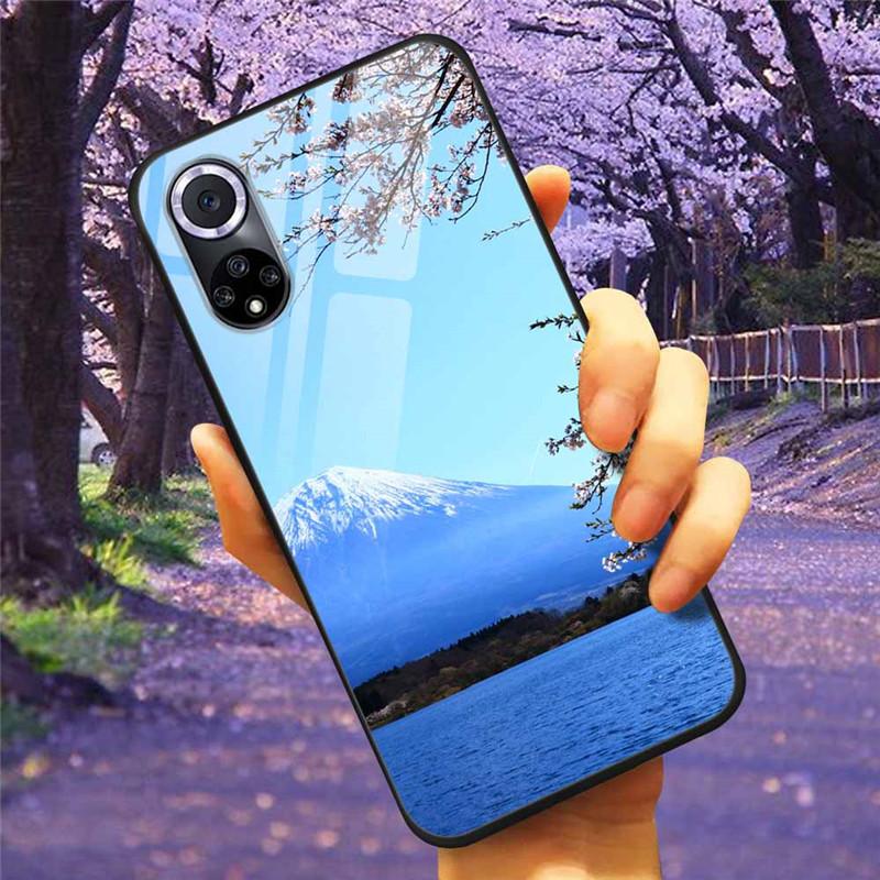 For Honor 50 Pro Case Tempered Glass Starry Marble Hard Back Cover for Huawei Honor 50 Phone Cases Honor50 Protective
