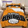 Biancheria da letto con spirito del basket dei New York Knicks(1 * copripiumino + 2 * federa, senza nucleo)Set biancheria da letto regalo di Natale compleanno