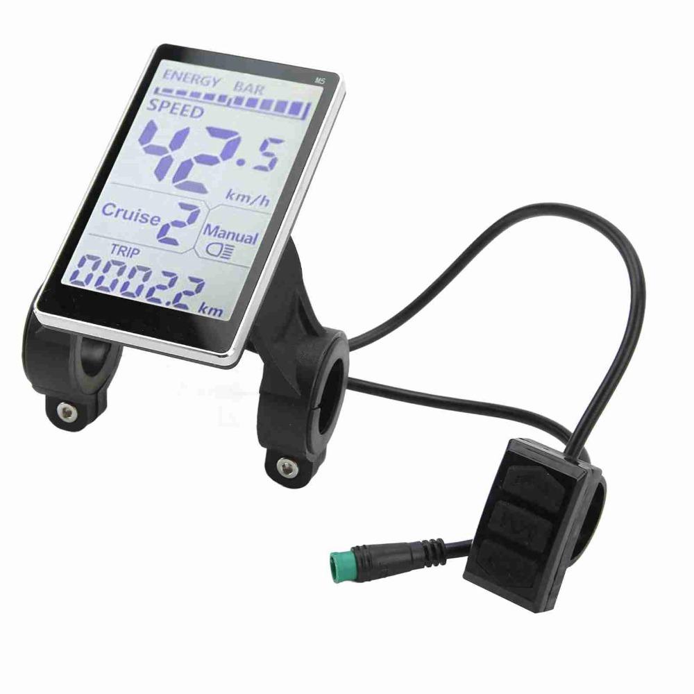 5 Pin Electric Bicycle LCD Display E-bike LCD Display Control Panel  Scooter Accessories
