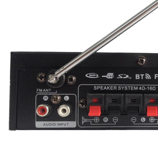 BT-298A Power Amplifier Practical Liquid-crystal Display 2CH 12V/220V 600W HiFi Bluetooth-compatible 5.0 Audio Amplificador for Home