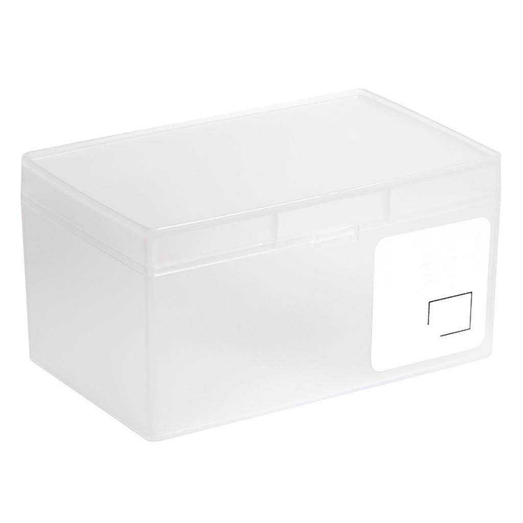 Plastový úložný box na karty Stolní kosmetický organizér s víkem pro studentskou kolej, kancelář
