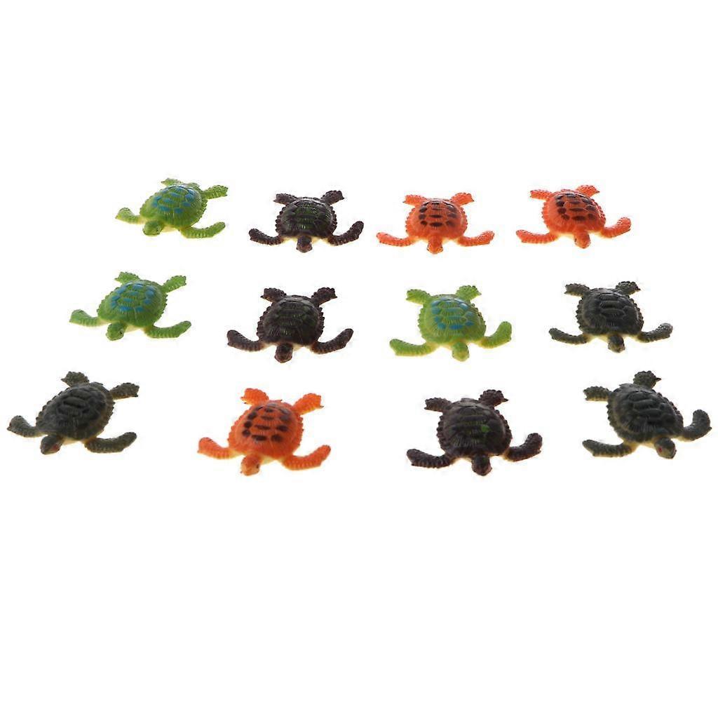 6x 1 Plastic Animal Turtle Models Children Educational