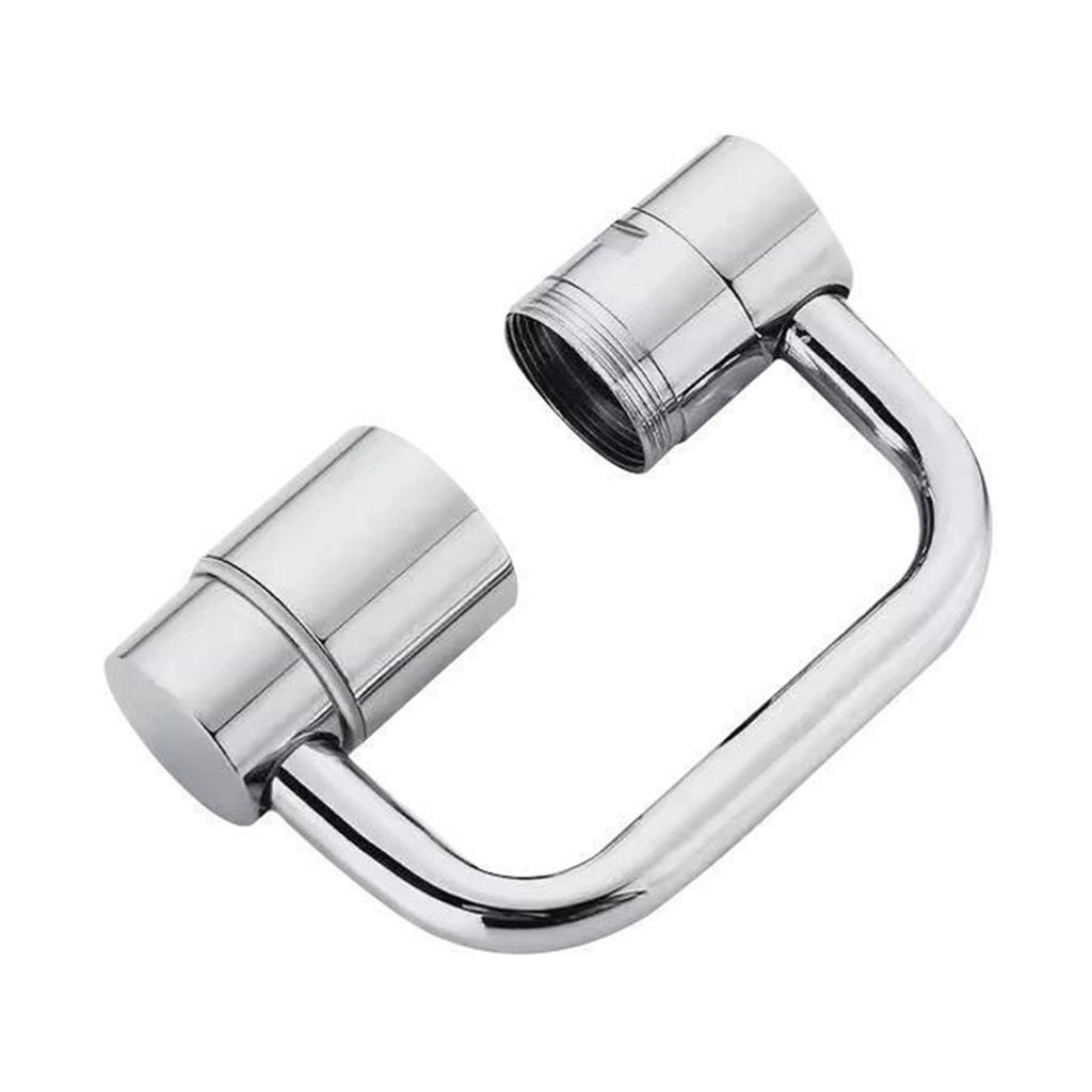 Flexiflow Rotating Faucet Extender Easily Install 1080° Rotation Splash-Proof Design for Facial Cleaning Washing Dishes