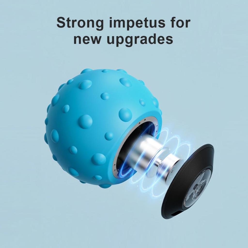 Elektrischer Massageball Triggerpunkt Faszienball USB Wiederaufladbar Vibrationsmassageball Ergonomischer Finger Trainingsball für Yoga Fitness