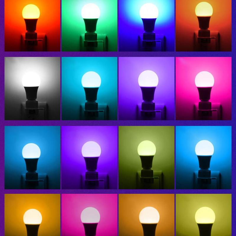 Spotlight Bulb E27 220V Rgb Led Light Bulb 5/7/10/15/20/30W Ir Remote Control Changeable Colorful Dimmable Rgbw Led Lamp