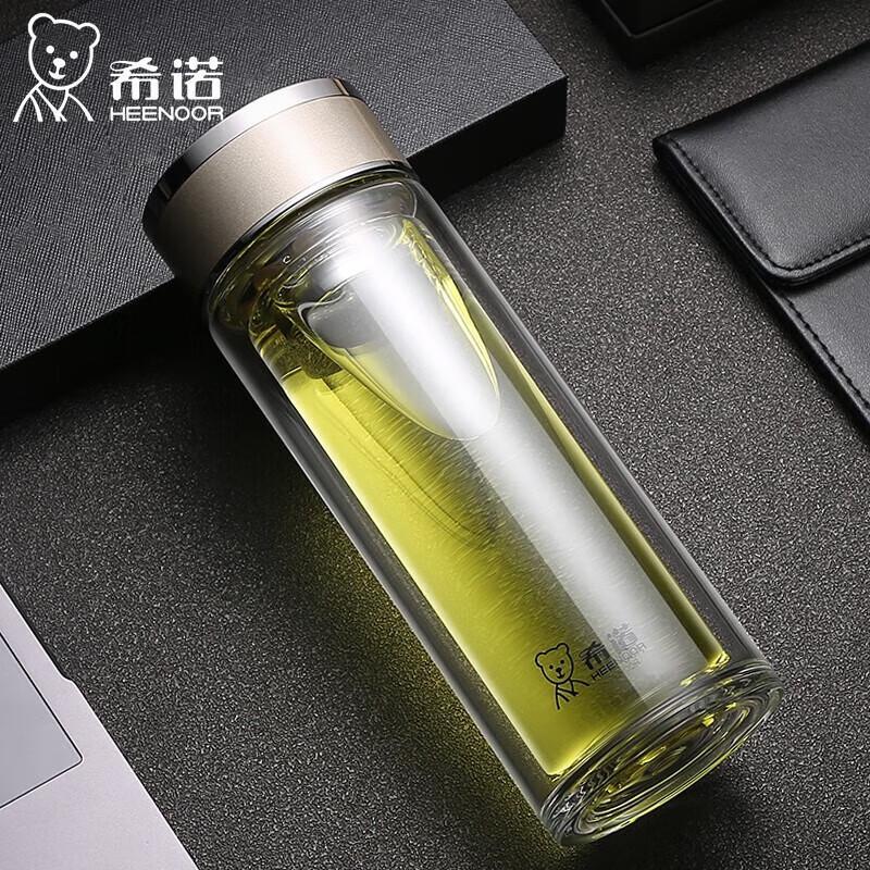 Xinuo XN-7065 Double-Layer Glass Tea Infuser Bottle