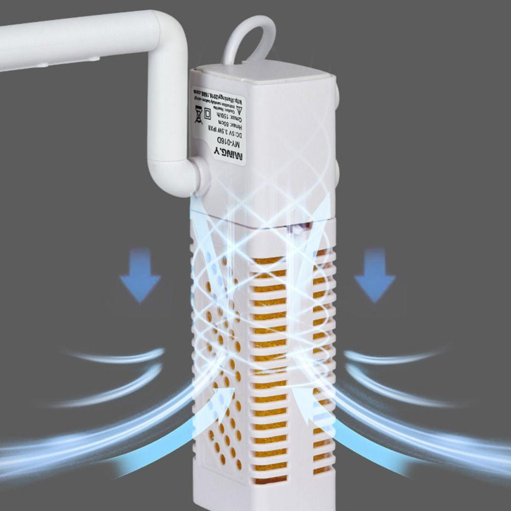 Filtres internes pour aquariums, filtration silencieuse de l'oxygène par ondes, pompe à eau efficace