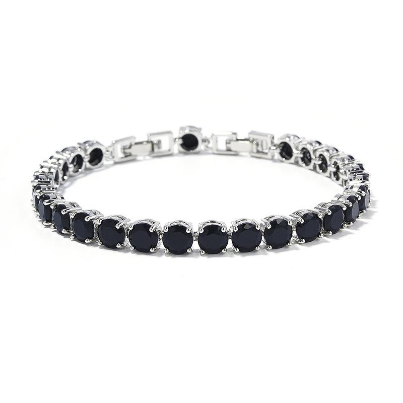 Super Flash Zircon Bracelet 6mm Multicolor Optional Jewelry Bracelet Platinum Plated Ladies Diamond Bracelet