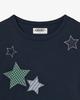 Eiieii Check Star Tee [Navy]