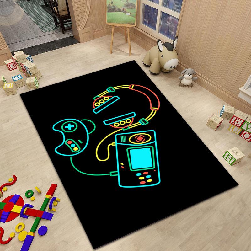 Bedroom Carpet Game Controller Printed Floor Mat Computer Room Living Room Non Slip Rug Home Decoration