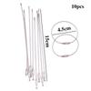 Screw Men 10pcs Outdoor Hiking Rings Cable Rope Stainless Steel Key Chain Keyring Key Holder