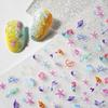 Cute Colour Ocean Nail Art Stickers 3D Relief Summer Starfish Seashell Nail Decals Decoration Nail Charm Nail Art Supplies