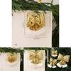 Mirror Glitter Bow Plush Pendant For Holiday Window Display