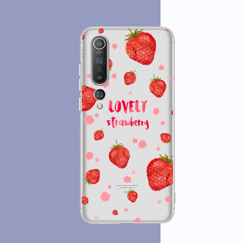 Pfirsich Erdbeere Handyhülle Für Redmi Note 5 7 8 9 10 A K20 pro max lite für Xiaomi 10pro 10T