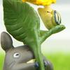 Collectable Anime Figurine Creative Smooth Surface Miniature Landscape Anime Ghibli Totoros Sunflower Figurine for Office