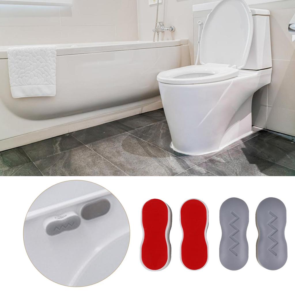 4 Stück Selbstklebende WC-Deckel Unterlegscheiben Bidet-Sitz Dämpfungspads WC-Deckel Patch Dichtung Haushalts Badezimmer Artikel