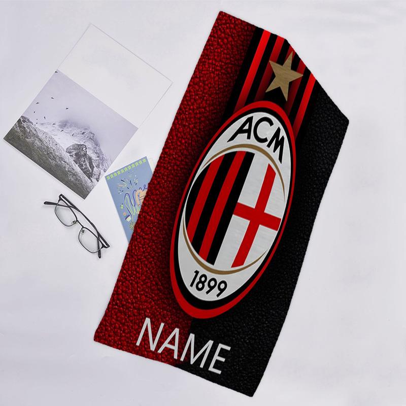 1pc Football26 Beach Towel with Custom Name, Beach/Swimming/Bath/Picnic/Camping Towel, Suitable for Seaside Beaches