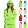 Pull léger à manches longues pour femme avec poches et sweat à capuche graphique Preppy