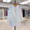Damen Slim Weißer Chiffon Anzugjacke - Europäische Station 2025 Sommer Sonnenschutz