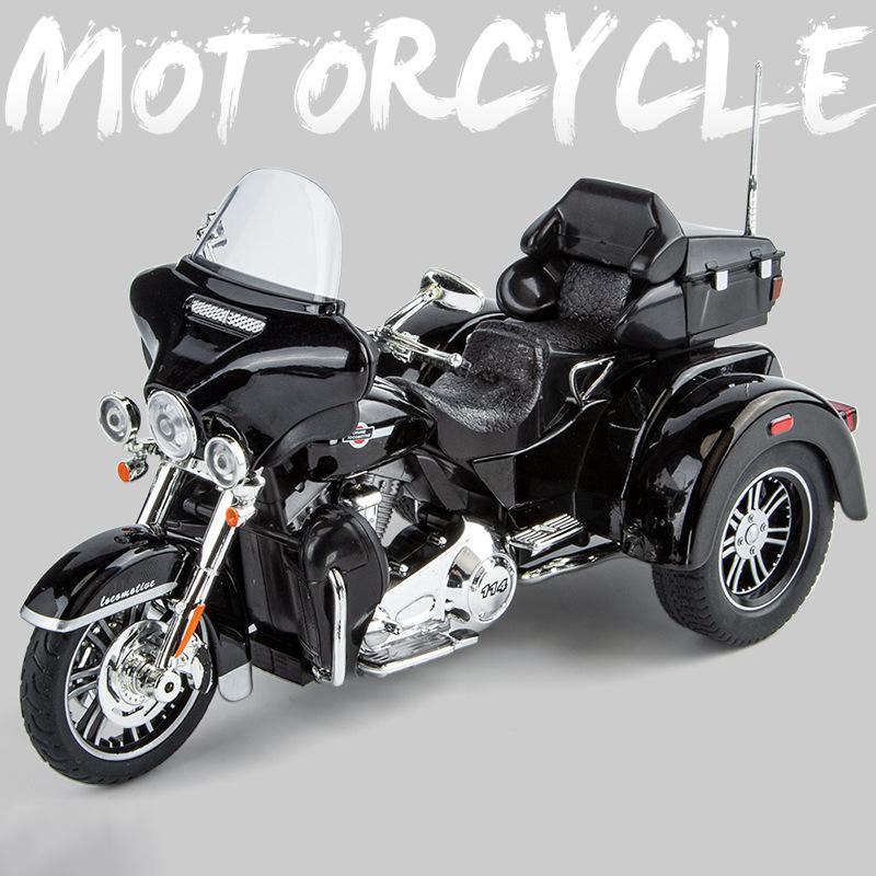 1:9 Tri Glide CVO 2021 Legierung Druckguss Motorrad Modell Spielzeugfahrzeug Sammlung Sound und Licht Off-Road Autocycle Spielzeug Auto