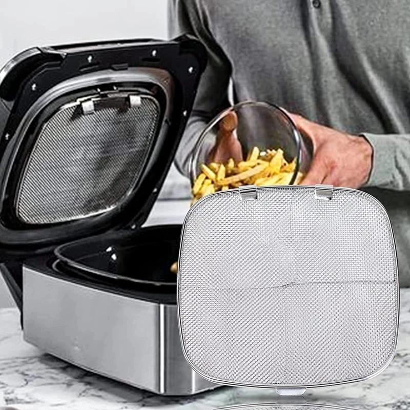 Stainless Steel Splatter Shield For AG301 Reusable 5-in-1 Indoor Grill Accessories Stainless Steel Splatter Screen For Ninja