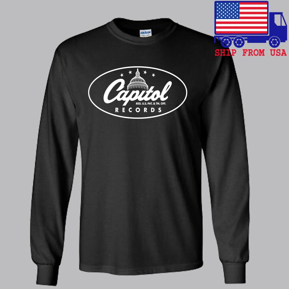Capitol Records Black Size S2XL Unisex T-Shirt XXL