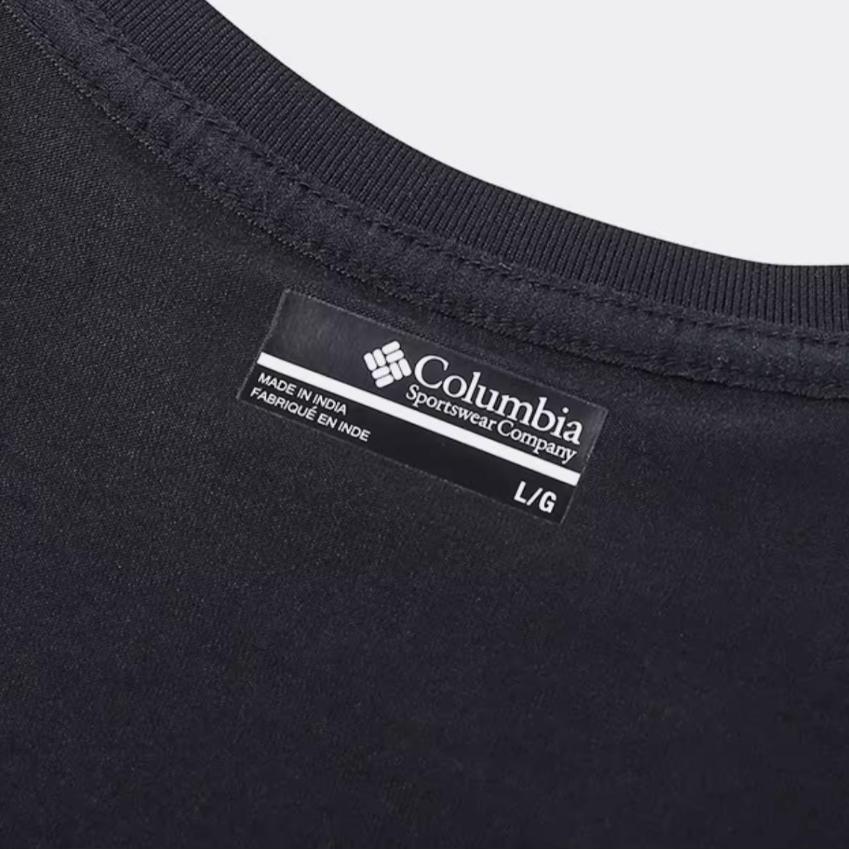 Columbia T-Shirts Men's Black/011 Crew Neck Moderate AE5759-011