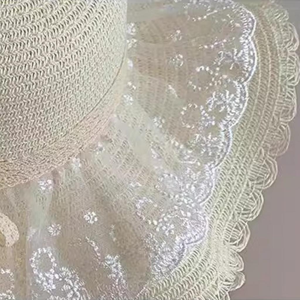 Ladies' Bow Lace Hat Beach Hat Sun Hat