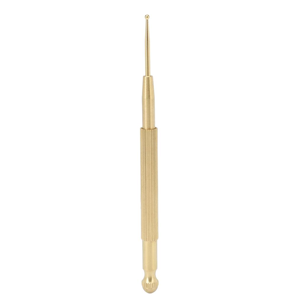 Ear Acupuncture Pen Reduce Pain Double Heads Prevent Slip Brass Ear Acupoint Reflexology Massage
