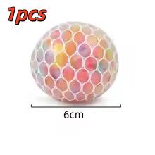 The Rainbow Bead Pressure Reducing Ball Squishy Fidget Toys Funny Stress Reliever Reduce Pressure Prop For Childrens And Adults