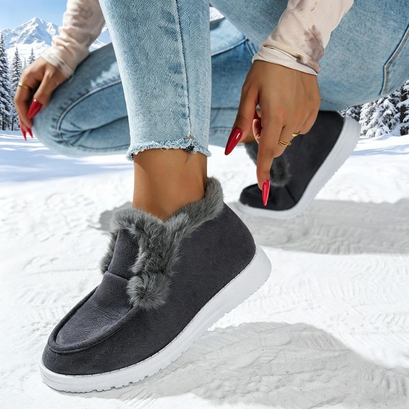 Women's Winter Warm Slip-On Shoes Outdoor Soft Comfortable Casual Shoes