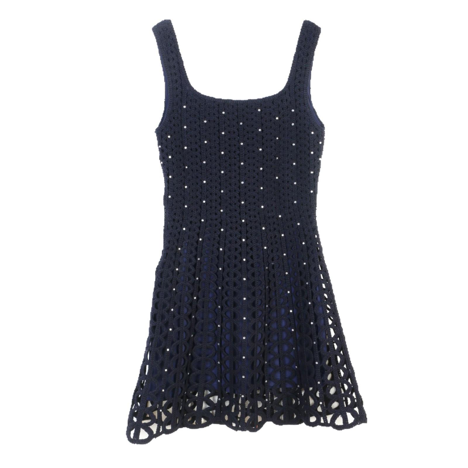 

Французское платье-сарафан без рукавов в стиле Хепберн: Сексуальный, облегающий, ажурный ромбовидный дизайн для весенне-летней пляжной одежды M