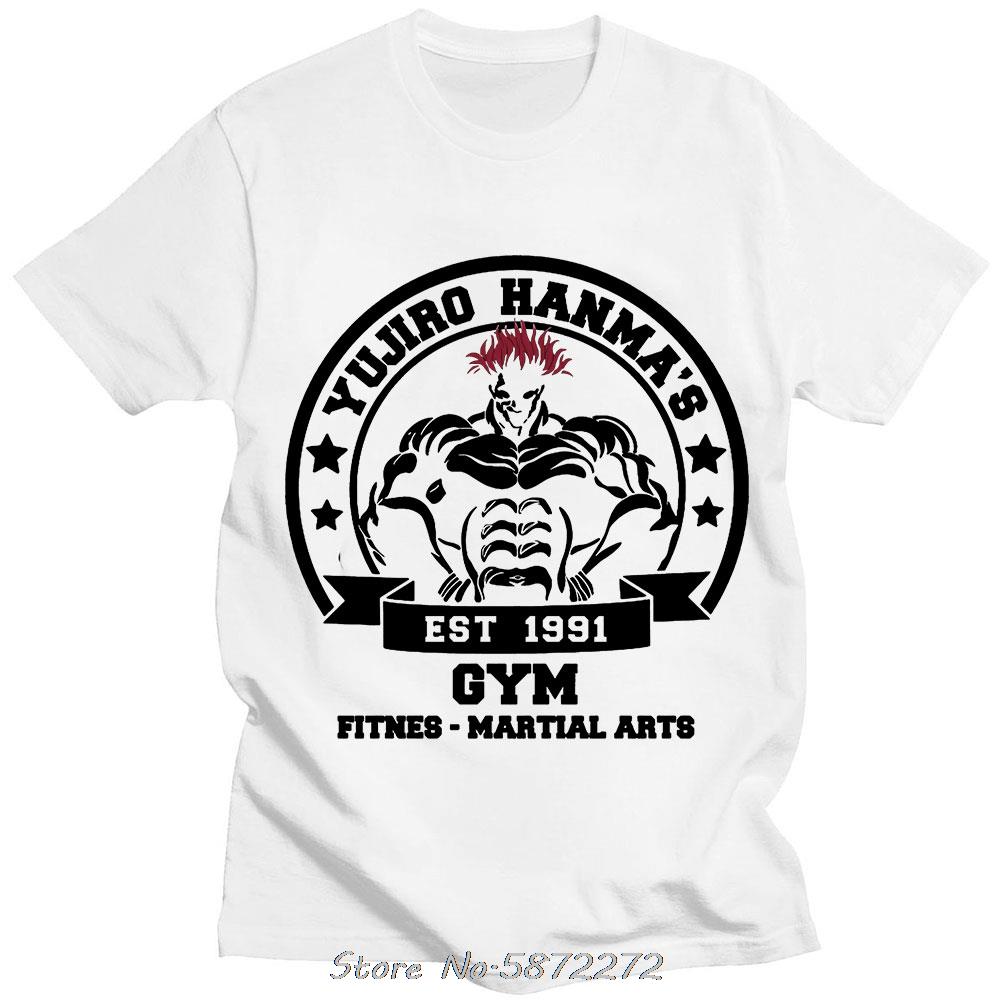 Baki The Grappler Anime Unisex T-Shirt Yujiro Hanma Lässiges Unisex Baumwoll-T-Shirt Kleidung Für Teenager Klassisches Punk-T-Shirt T-Shirt Kleidung
