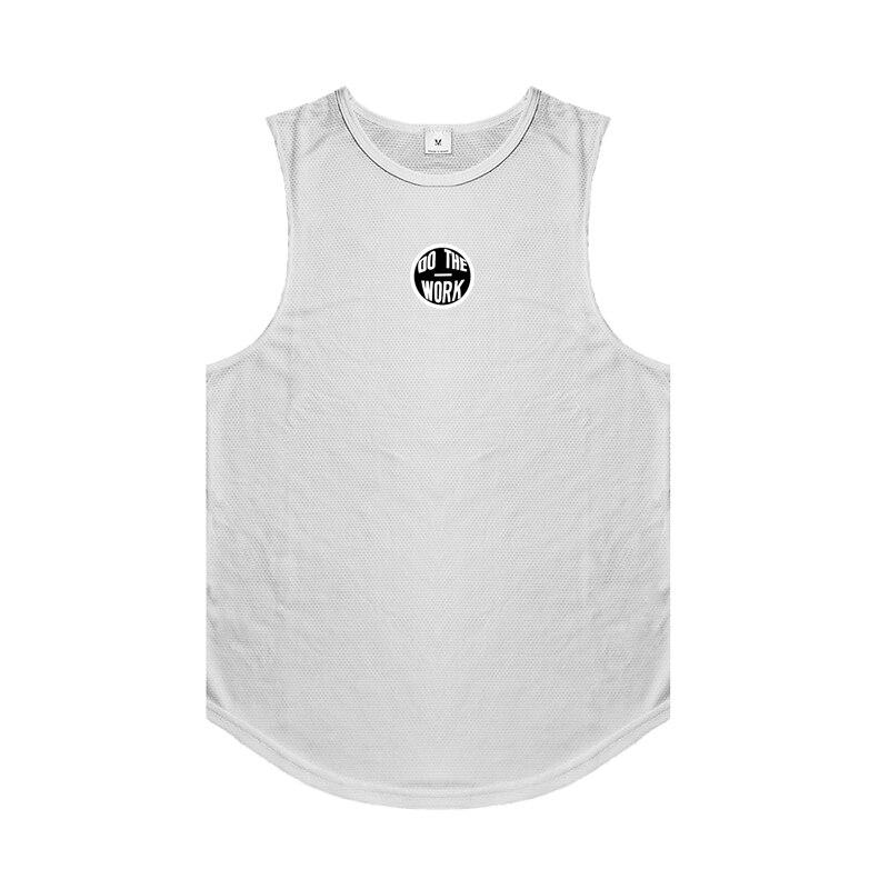 Muscleguys Men's   New Bodybuilding Sleeveless T-shirt Men's Summer Mesh Quick-drying Printing Vest Tide Brand Fitness Stringer Singlet
