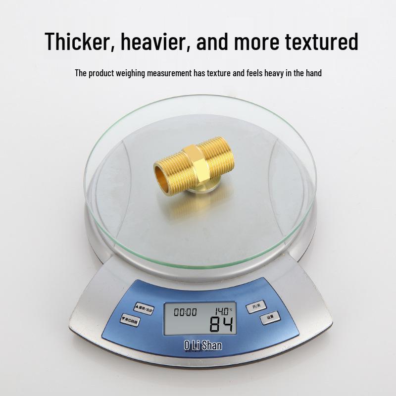 All-Copper Male Thread Direct Coupling, Short To Extended Thread, 4-Point To 6-Point, 1-Inch Inlet Pipe Reducing Joint