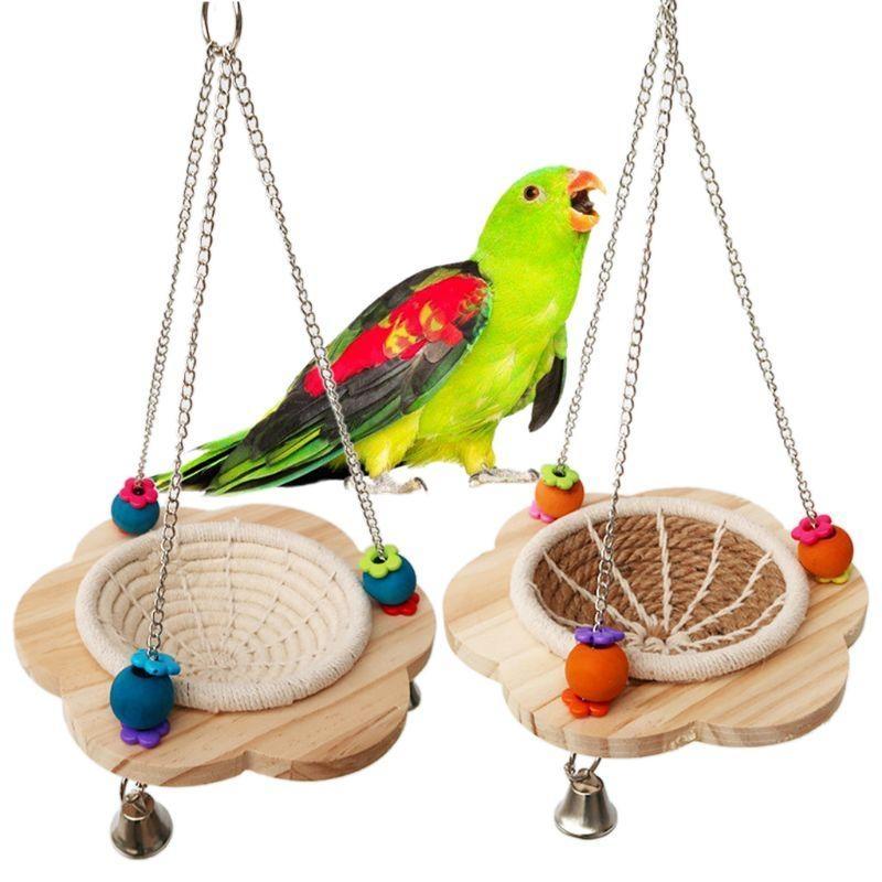  Parakeet Nest Parrot Breeding Bed Hatching Bed Swing Hammock for Finch Canary