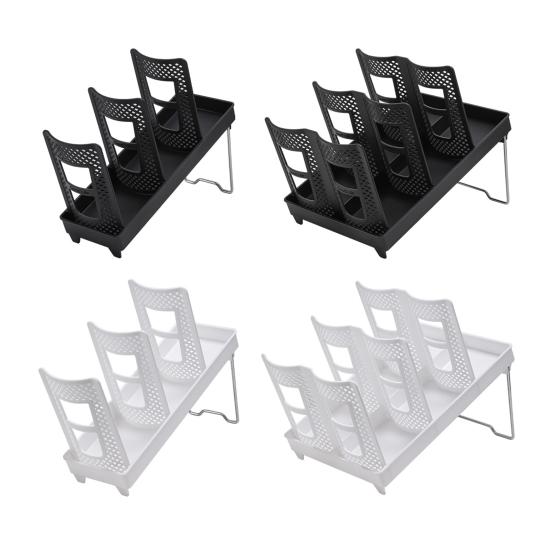 Adjustable Cup Holder Disposable Cup Dispenser with Removable Panels Living Room Drink Cup Organizer for Coffee Pods Straws