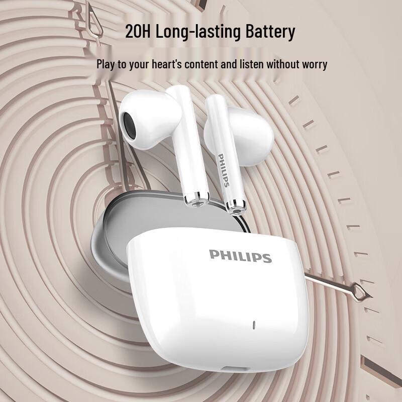 PHILIPS TAT2420 Wireless Bluetooth In-Ear Earbuds with AI Noise Reduction
