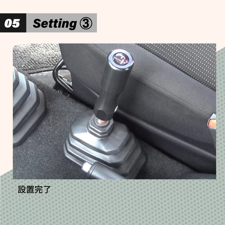 K-PRODUCTS Jimny JB64 JB74 MT Car Transfer Knob Long Black Duracon