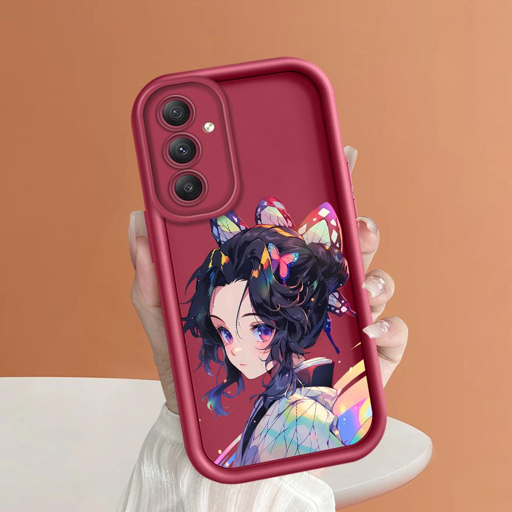 

Мягкий силиконовый квадратный чехол с рисунком лестницы для телефона, полное покрытие, противоударный защитный резиновый чехол для камеры для Samsung Samsung A50 темно-красного