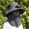 Adjustable Solar Rechargeable Fan Hat Portable Wide Brim Fan Hat Fishing Sun Shading Hat  Travel