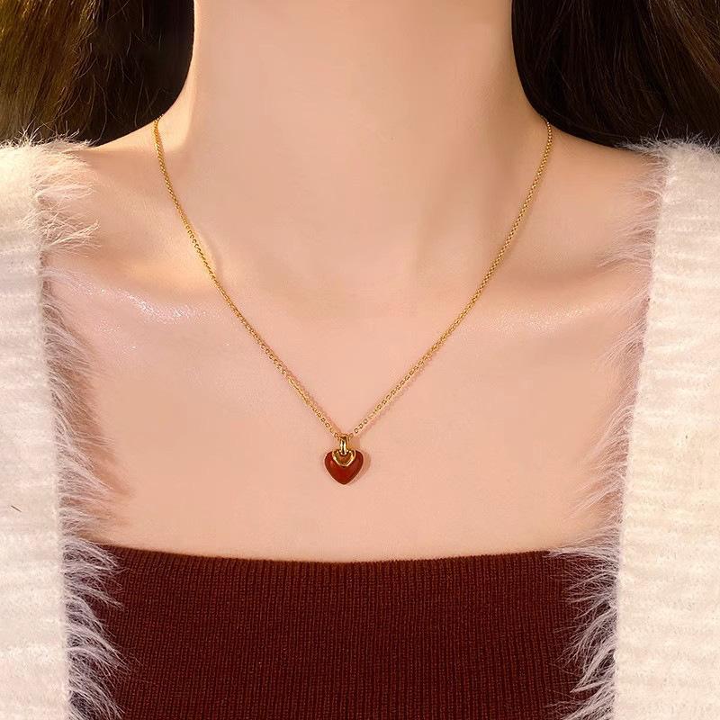 Light Luxury Niche High-end Pearl Necklace Women's Fashion Versatile Temperament Titanium Steel Clavicle Chain Internet Celebrity Necklace