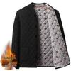 Men's Thickened Fleece-Lined Winter Jacket for Middle-Aged & Elderly: Warm Cotton Padded Coat