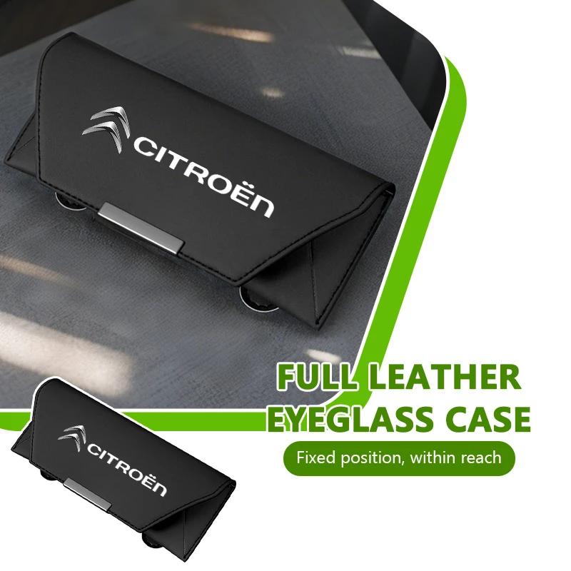 Glasses Case Visor Multi-functional Car Sun Frame Storage Box For Citroen Jumper Celysee Cactus Picasso Aircross Saxo Grand alb256