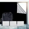 Blackout Window Cover Darkest Light Block Black Privacy Film Anti Look House Home Tint Glass Cloth Portable Curtain Bedroom