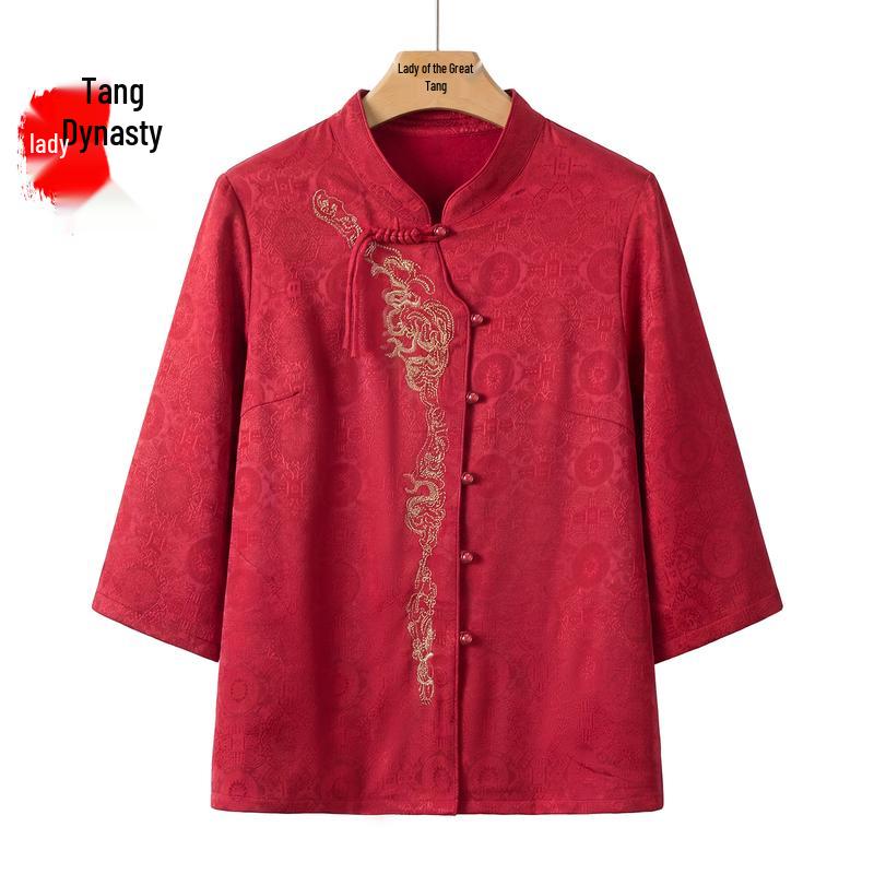 Da Tang Fu Ren Women s Half Sleeve Shirt 2XL