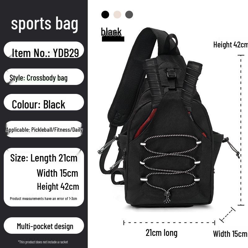 Multifunktionaler Pickleball- & Tennis-Rucksack mit großem Fassungsvermögen für das Training im Freien