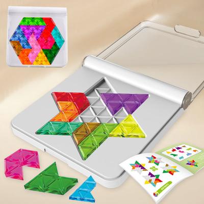 Kids Puzzle Toys Logical Thinking Training Fun Tabletop Games Starmultiple Shapes Colors Advanced Level Gifts For Boys Girls