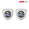 AZP2  1/2pcs 3D Metal Car Body Fender Emblem Shield Stickers Decor Auto Accessories for Mercedes Benz W211 W204 W210 W203 CLA GLA