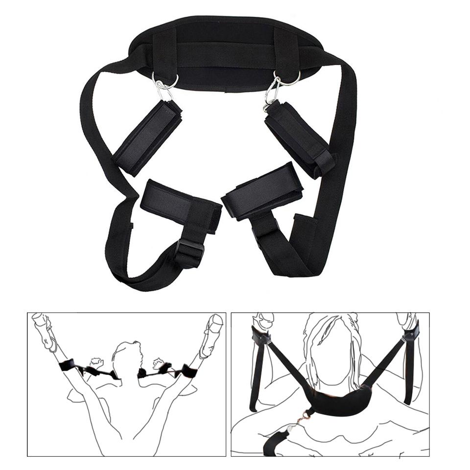 Bondage Kit Back Restraints Fetish Erotic Sex Toys For Couples Woman Female Slave Collars Handcuffs Necklace  Adult Games